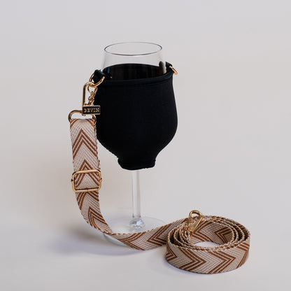 VINHOLDER Set Strap with Glass