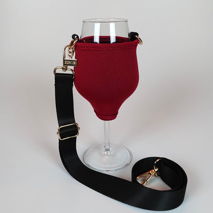 VINHOLDER Set Strap with Glass